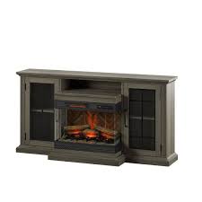 Twin Star Home Tv Stand With Panorama Electric Fireplace