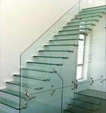 Ss304 Glass Stair Railing For
