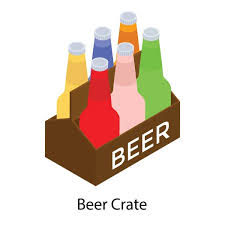 Vintage Beer Crate Stock Photos
