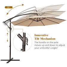 Costway 10ft Patio Offset Hanging