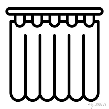 Shower Curtain Icon Outline Shower