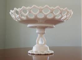 Westmoreland Milk Glass Pedestal Fruit