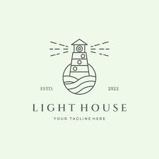 Icon Logo Vector Light House Design