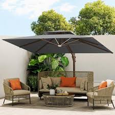 Rotation Double Top Offset Umbrella For