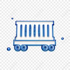 Blue Creative Container Car Icon Png