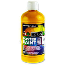 Icon Poster Paint 500ml Warm Yellow