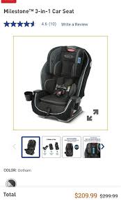 Graco Milestone 3 In 1 Car Seat Babies