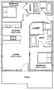 24x32 House 2 Bedroom 1 Bath 768