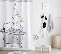 Peanuts Kids Shower Curtain Pottery