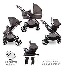 System Pushchair Icon Chrome Grey