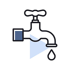 Faucet Icon Bath Leaky Pipe Vector