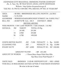 water bills and charges in bali