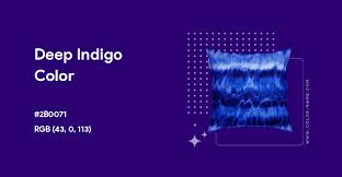 Deep Indigo Color Hex Code Is 2b0071