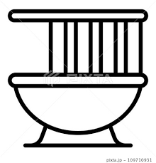 Comfortable Shower Curtain Icon