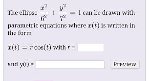 Answered X2 The Ellipse 62 Y² 1 Can