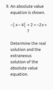 Answered 9 An Absolute Value Equation