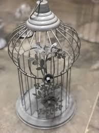 Round White Decorative Bird Cage For