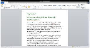 Delete Text In Microsoft Word