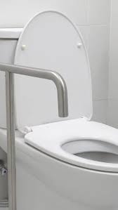 Accessible Toilet With Grab Rails
