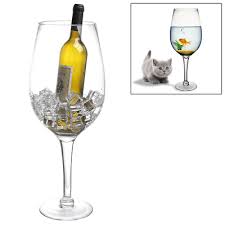 Giant Clear Wine Glass Novelty Table