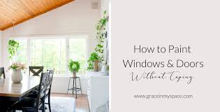 How To Paint Window Trim Without Tape