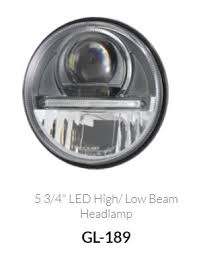 5 3 4 led high beam headlamp with