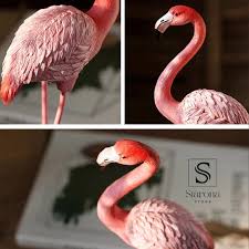 Pink Flamingo Statue Animal Figurine