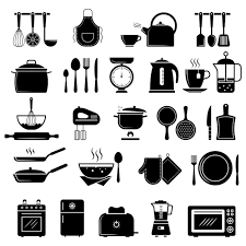 Kitchen Icon Food Cooking Utensils