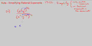 Kuta Simplifying Rational Exponents