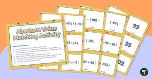 Absolute Value Matching Activity