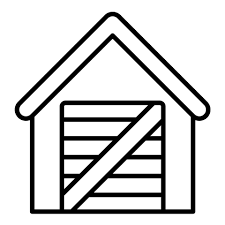 Garden Shed Line Icon 14809558 Vector