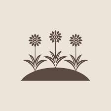 Brown Fl Flower Vector Image Design