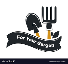 Garden Icon Of Gardening Tools