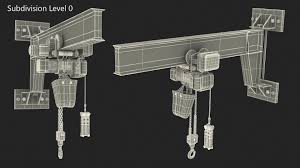 electric chain hoist 1t 3d model