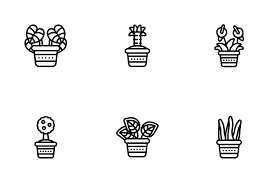 16 255 Plant Pot Icon Packs Free In