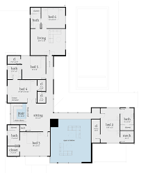 6 Bed Modern House Plan 44128td