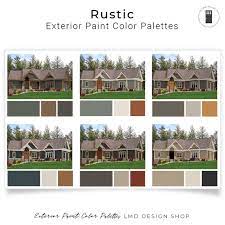 Rustic Exterior Paint Color Palettes