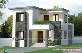 2 Bedroom 1300 Sq Ft Flat Roof House