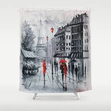 Paris Shower Curtain By Olhadarchuk Art