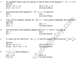 Jee Mathematics Theory Of Equations