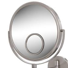 Wall Makeup Mirror In Nickel Jp7510n