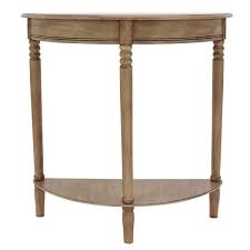 Half Round Wood Console Table