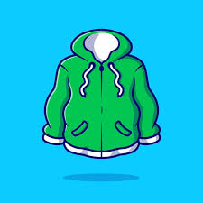 Clean Green Hoodie Vectors