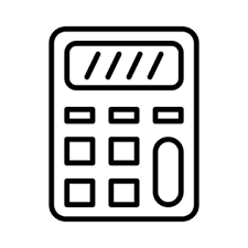 Calculator Line Icon Vector Calculator