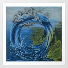 Water Cycle Art Print By Mudhut Society6