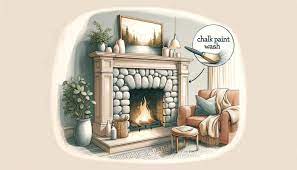 How To Whitewash Stone Fireplace 30