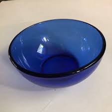 Cobalt Blue Mexican Glass Bowl Free