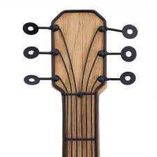 Wooden Brown Guitar Wall Decor