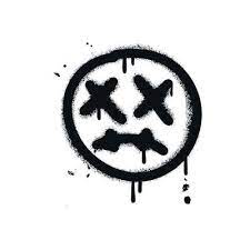 Emoji With Dead Yeys Textured Grunge