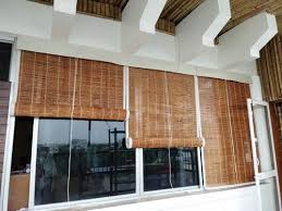 Brown Roller Blinds Bamboo Roll Up